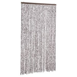 vidaXL Zavesa proti mrčesu rjava in bež 118x220 cm &scaron;enilja