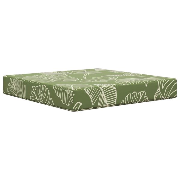 vidaXL Zunanja blazina za kavč 3 pcs Listnati dizajn Poliester