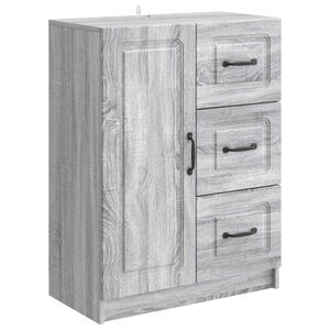 vidaXL Strani &scaron;al Siva Sonoma 66 x 34,5 x 87 cm Inženirski les