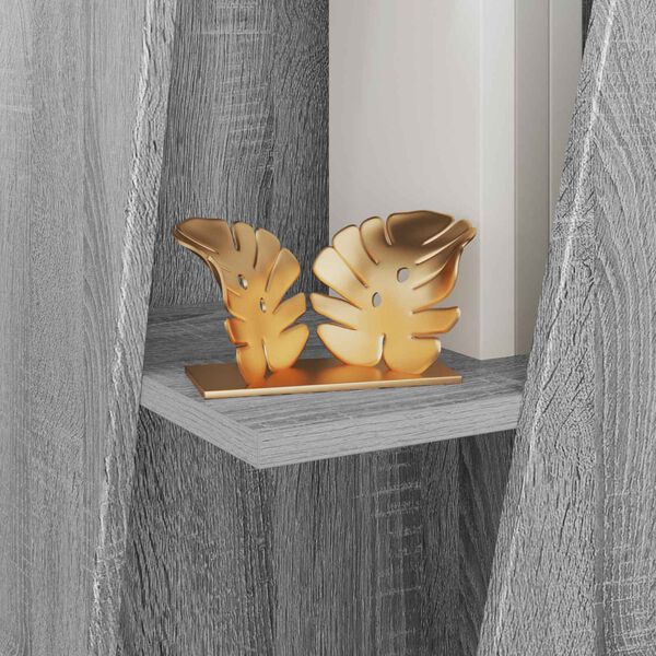 vidaXL Stranski polic Siva Sonoma 33 x 32 x 70,5 cm Konstruiran les