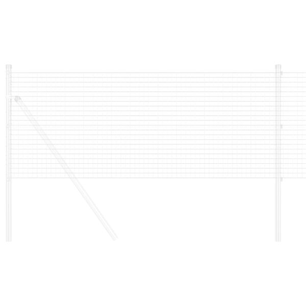 vidaXL Ograja z varjeno žico srebrna 0.6 x 50 m