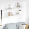 vidaXL Stenske police 4 kosi barva hrasta in bela 40x23x3,8 cm MDF