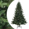 vidaXL Umetno Zložljivo Božično Drevo 120 cm PVC in kovina Zelena
