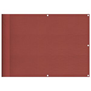 vidaXL Balkonska pregrada terakota 75x800 cm 100 % poliester oxford