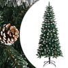 vidaXL Umetna novoletna jelka s stojalom zelena 150 cm PVC
