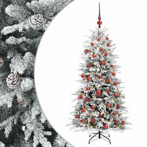 vidaXL Umetno Zložljivo Božično Drevo 120 cm 150 LED Toplo bela