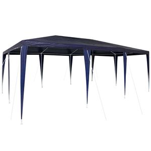 vidaXL Zabavni &scaron;otor Modra 600 x 400 x 266 cm Polietilen in jeklo