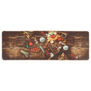 vidaXL Kuhinjska preproga večbarvna 60x180 cm pralna nedrseča