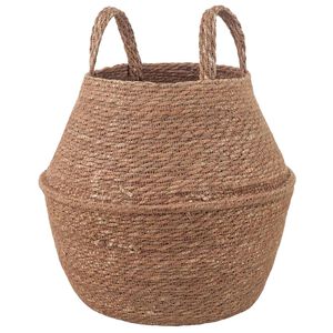 vidaXL Lonček za rastline z ročaji Naravna &Oslash; 22 x 20 cm