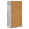 vidaXL Za omarice Beton Siva 79,5 x 49 x 156 cm Konstruirano leseno