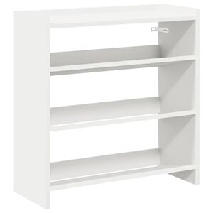vidaXL Regal za čevlje bel 60x25x62 cm inženirski les
