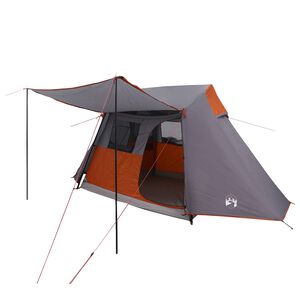 vidaXL Tunelski &scaron;otor Siva in oranžna 475 x 220 x 192 cm