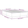 vidaXL Platforma postelja Temno siva 140 x 190 cm blago