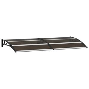 vidaXL Nadstre&scaron;ek za vrata črn 200x75 cm PC