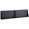 vidaXL Zadrževanje stene 2 kos 80 x 12 x 40 cm Jeklo Antracit