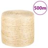 vidaXL Vrv iz 100 % sisala 4 mm 500 m