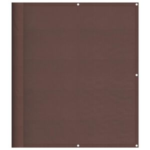 vidaXL Balkonsko platno rjavo 120x700 cm 100 % poliestrski oxford