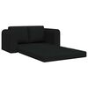 vidaXL Sofa postelja 60cm Črna blago