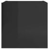 vidaXL Stenske TV omarice 4 kosi visok sijaj črne 30,5x30x30 cm