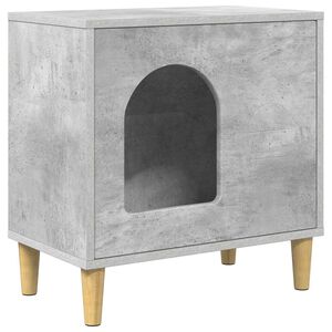 vidaXL Mačja hi&scaron;a Beton 51 x 30 x 52 cm Konstruiran les