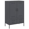vidaXL Visoka omara antracit 68x39x101,5 cm jeklo