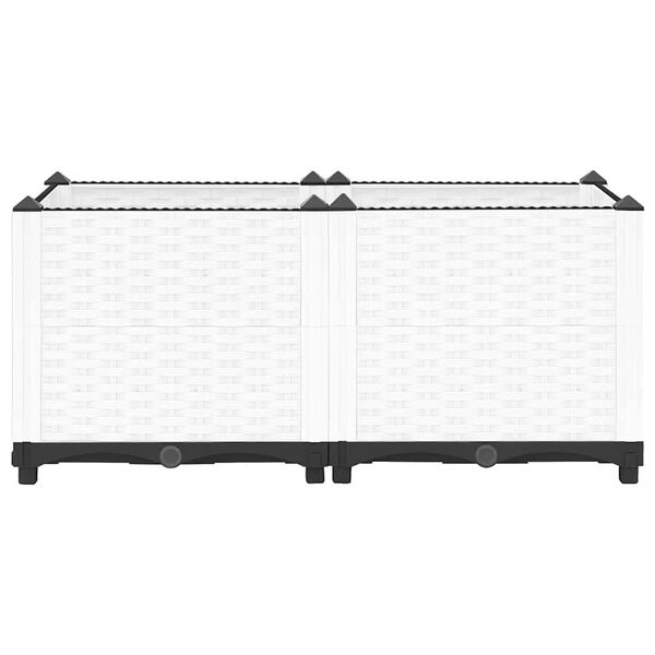 vidaXL Visoka greda 80x40x38 cm polipropilen