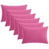 vidaXL Prevleka za blazino 6 pcs HEERLEN Roza 50 x 70 cm Poliester