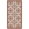 vidaXL Vrtna stenska dekoracija 105x55 cm corten jeklo mavra