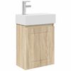 vidaXL Kopalni&scaron;ka omarica s tapo Sonoma hrast 45,5 x 22,5 x 84 cm