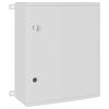 vidaXL Nadzorna omara Siva 57 x 23 x 60 cm ABS plastika