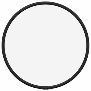 vidaXL Stensko ogledalo črno &Oslash; 20 cm okroglo
