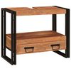 vidaXL Omarica za umivalnik Rjava 71 x 33 x 58 cm Masiven les akacije