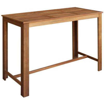 vidaXL Barska miza in stoli 7 kosov trden akacijev les