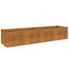 vidaXL Dvignjena vrtna greda 194x50x36 cm kortensko jeklo