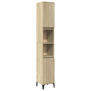 vidaXL Kopalni&scaron;ka omarica sonoma hrast 30x30x190 cm inženirski les