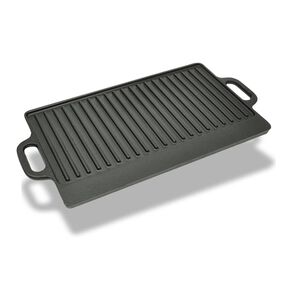 vidaXL Litoželezna žar plo&scaron;ča obojestranska 50x23 cm