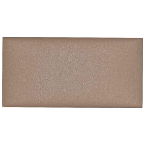 vidaXL Stenska glavna postelja 12 pcs Kapučino 30 x 15 cm blago
