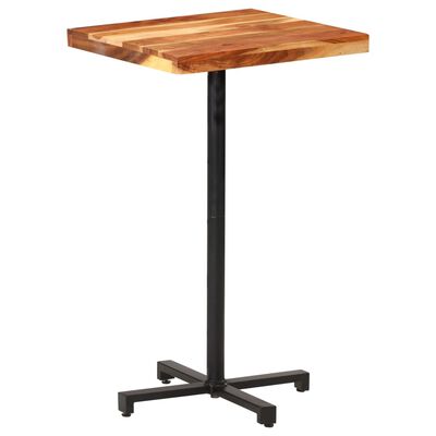 vidaXL Barska miza kvadratna 60x60x110 cm trden akacijev les
