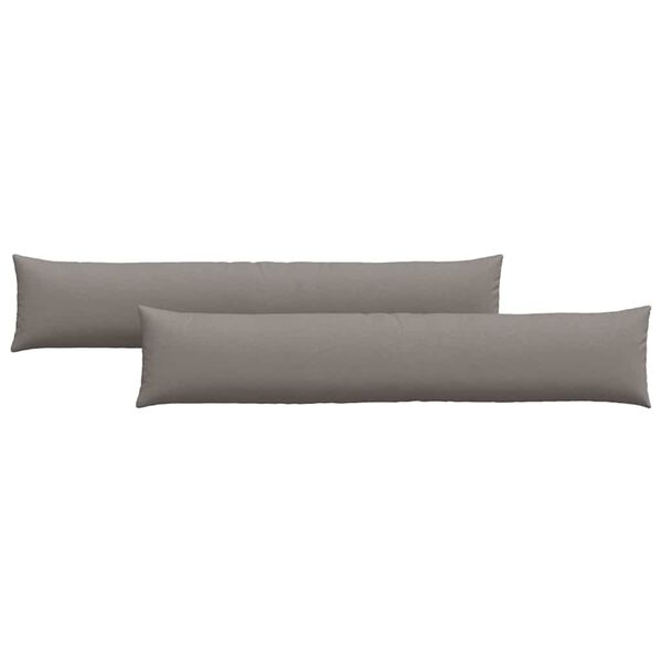 vidaXL Blazine za kavč 2 pcs Taupe 200 x 40 cm blago