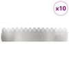 vidaXL Robniki za trato 10 pcs srebrna 103 x 0,05 x 22 cm
