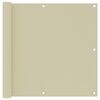 vidaXL Balkonsko platno krem 90x500 cm oksford blago