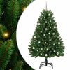 vidaXL Umestno božično drevo 150 cm 150 LED Toplo bela PVC in jeklo