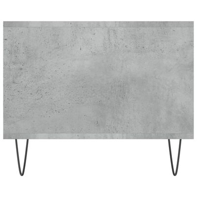 vidaXL Klubska mizica betonsko siva 102x50x40 cm inženirski les