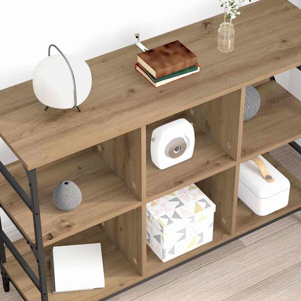 vidaXL Strani &scaron;al Umetni hrast 102 x 32 x 73,5 cm