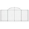 vidaXL Obokane gabion košare 15 kosov 200x30x80/100 cm cinkano železo
