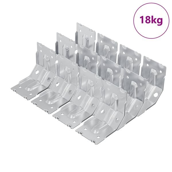 vidaXL Nosilec 212 pcs Cinkano 106 x 55 x 1,5mm Jeklo