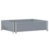 vidaXL Vrtno korito sivo 80x60 cm trdna borovina