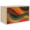 vidaXL Stenska TV omarica BONN 69 x 33 x 40 cm Sonoma hrast