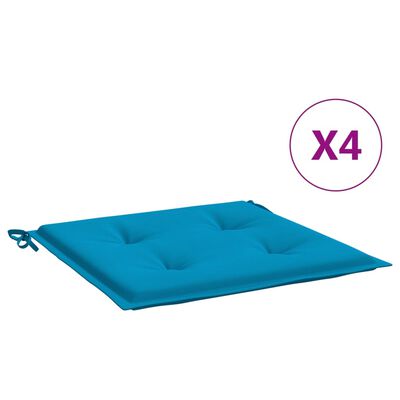 vidaXL Blazine za vrtne stole 4 kosi modre 40x40x3 cm oxford tkanina