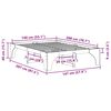vidaXL Konstrukcija postelje Rjava 140 x 200 cm Masivno borovo les